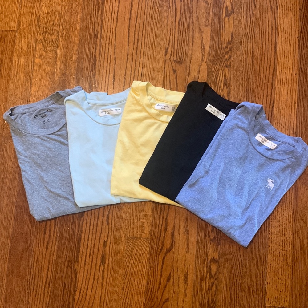 Lot of 5 Abercrombie short sleeve tee’s.
